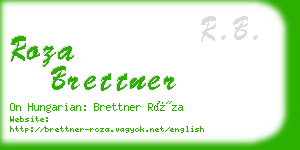 roza brettner business card